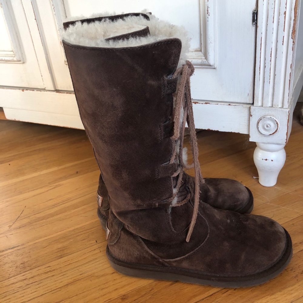 Ugg Whitley  Brown Shearling-Lined Women's Boots